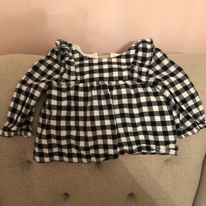 Baby girl gingham Gap shirt